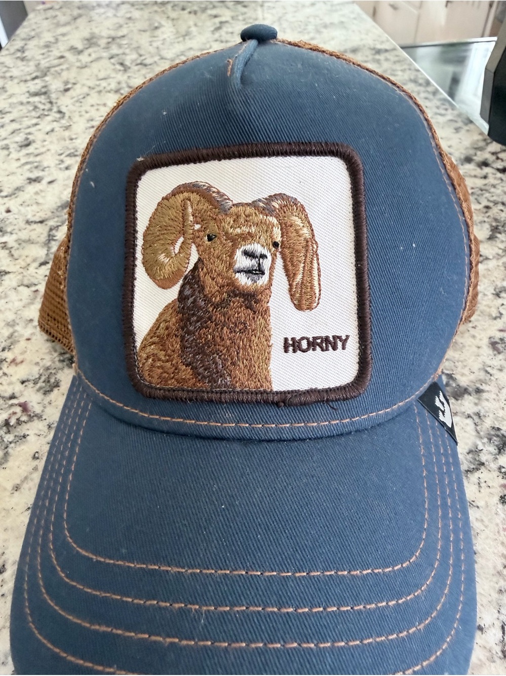 Limited Edition Goorin Bros. Big Horn SheepTrucker Hat with Ram Patch ‘Horny’